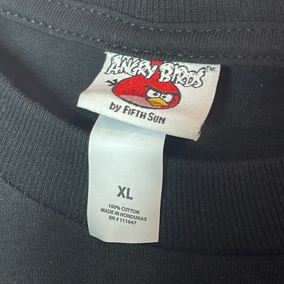 ❤️ 🆕 $39 FIFTH SUN Angry Birds Long Sleeve Bring down the house XL 100% Cotton - Picture 5 of 5